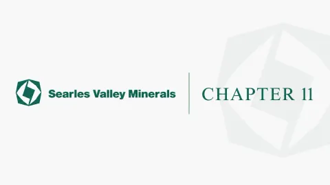 Case Summary: Searles Valley Minerals Chapter 11 Post feature image